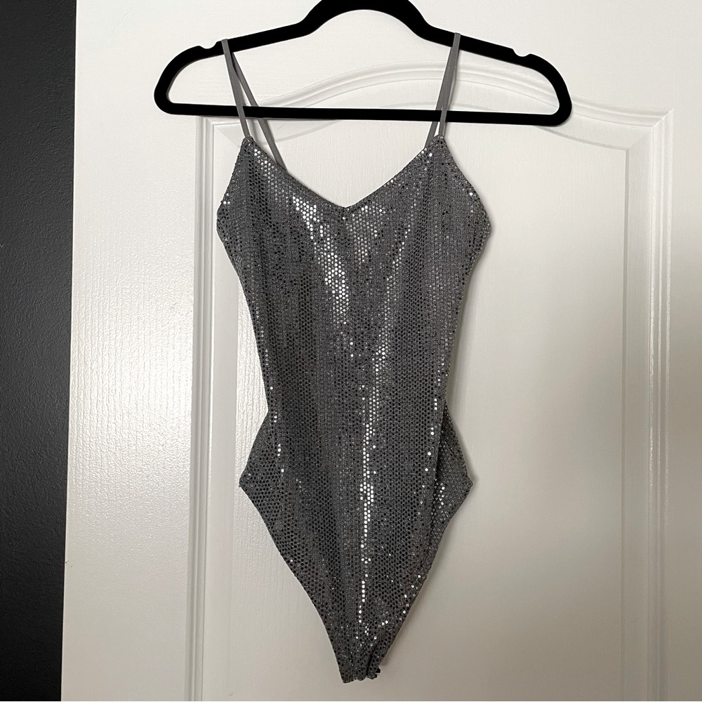 Revamped Metallic Bodysuit